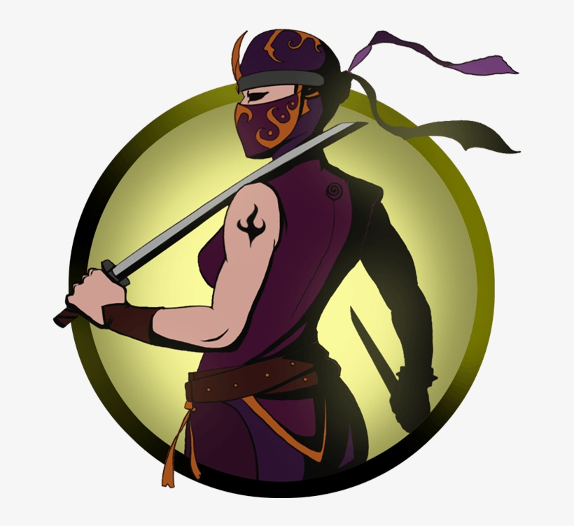 Ninja Girl Swords Old - Shadow Fight 2, transparent png #4045742