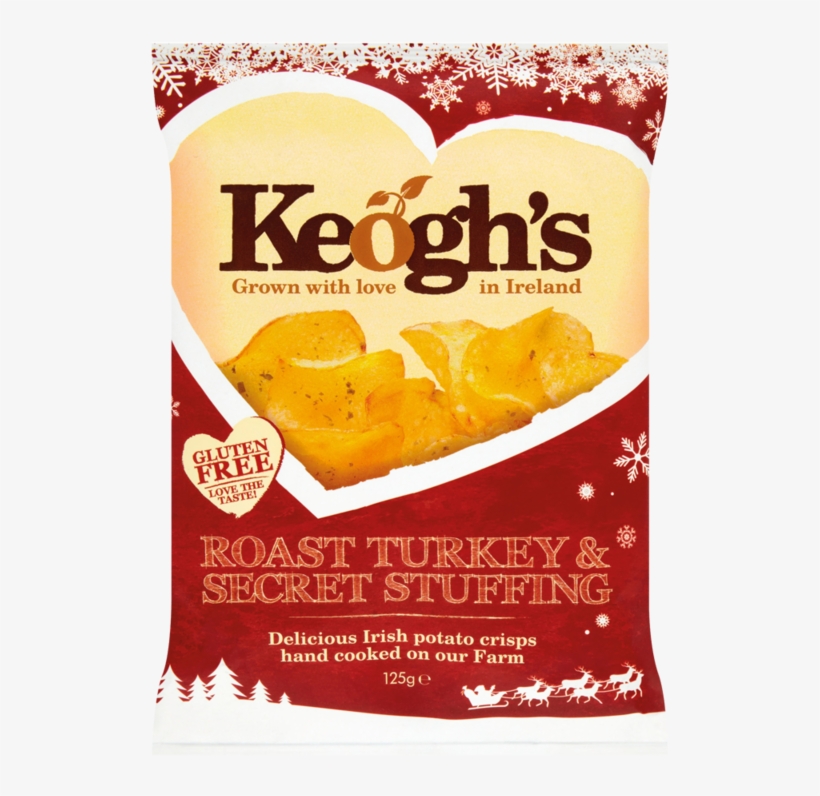 Keogh's Roast Turkey & Secret Stuffing 125g - Keogh's Dubliner Irish Cheese & Onion Potato Crisps, transparent png #4045905