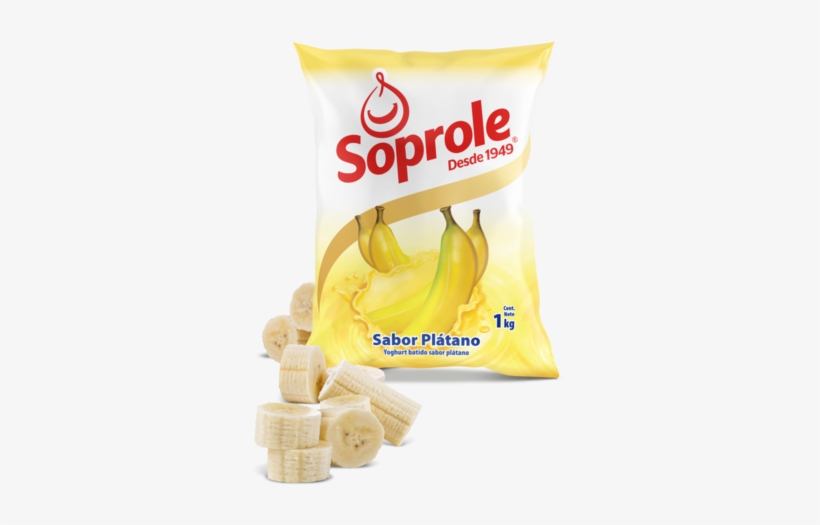 Soprole Yoghurt Sabor Plátano 1l - Yogurt, transparent png #4046003