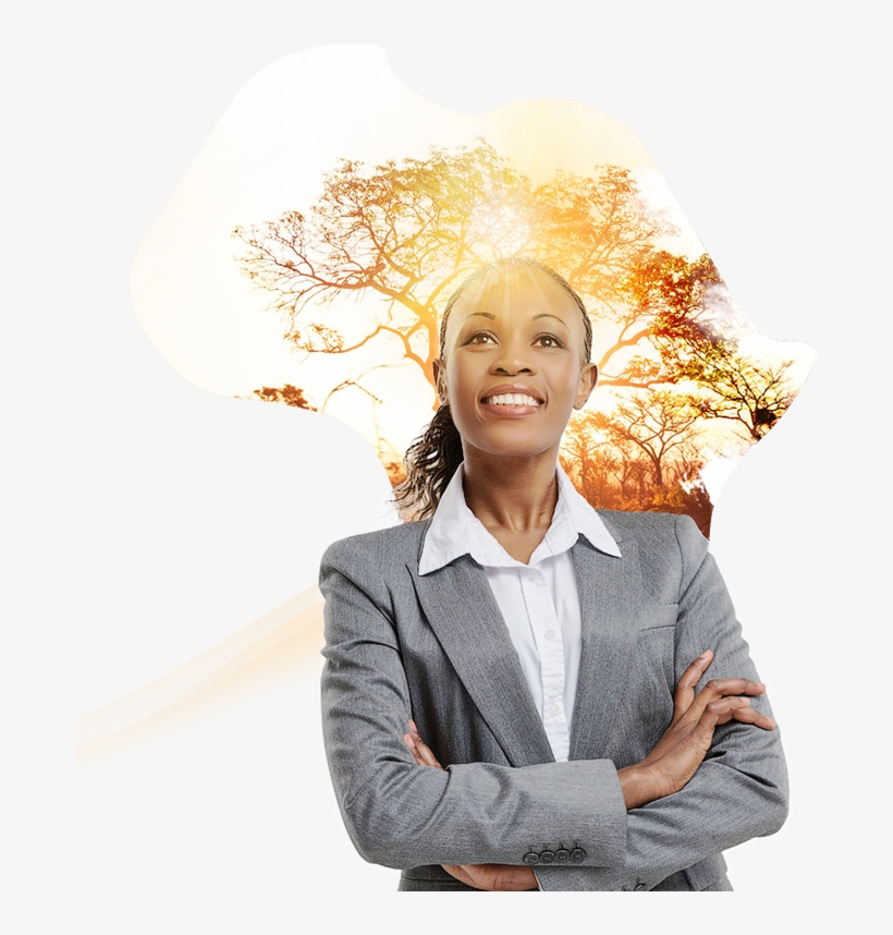 About Us - Happy African Woman Png, transparent png #4046112