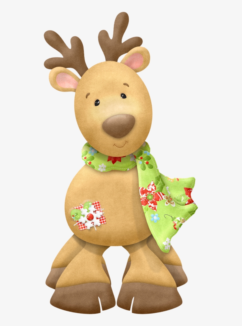 Christmas Reindeer Clip Art - Christmas Tree Reindeer Clip Art, transparent png #4046213