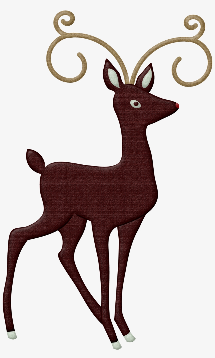 Christmas Reindeer Clip Art - Animals Png Facing Right, transparent png #4046351