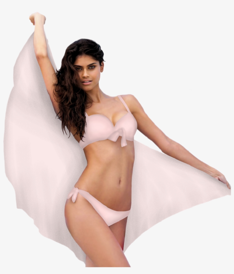 Girl Prettygirl Swimsuit Bikini Stickergirl Pink Transl - Antigel By Charmel Push Up, Str 80b Igjen, transparent png #4046453