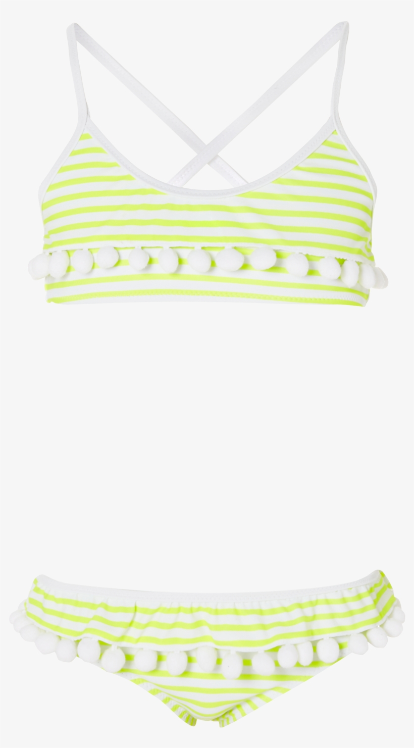 Sunuva Girls Pompom Bikini - Lingerie Top, transparent png #4046490