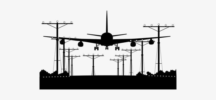 Vinilo Decorativo Avión Aeropuerto - Hard Landing: An Alex Shanahan Thriller, transparent png #4046627