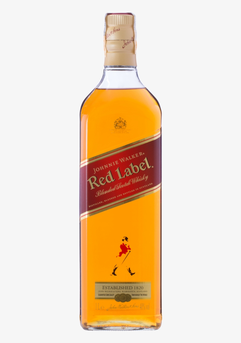 Johnnie Walker Red Label 750, transparent png #4046941