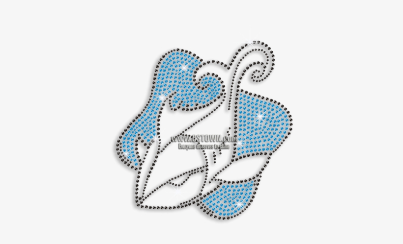 Pisces Fish Symbol Bling Rhinestone Transfer - Pisces, transparent png #4047095