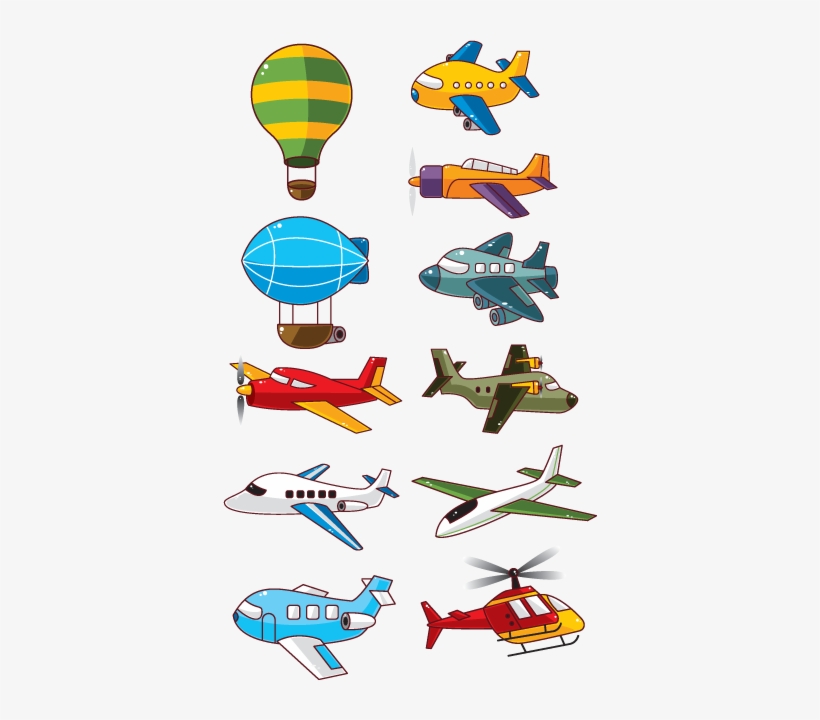 Sticker Infantil Colección Aviones - Airplane, transparent png #4047244