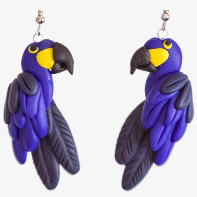 Handcrafted Hyacinth Macaws Earrings - Hyacinth Macaw, transparent png #4047408