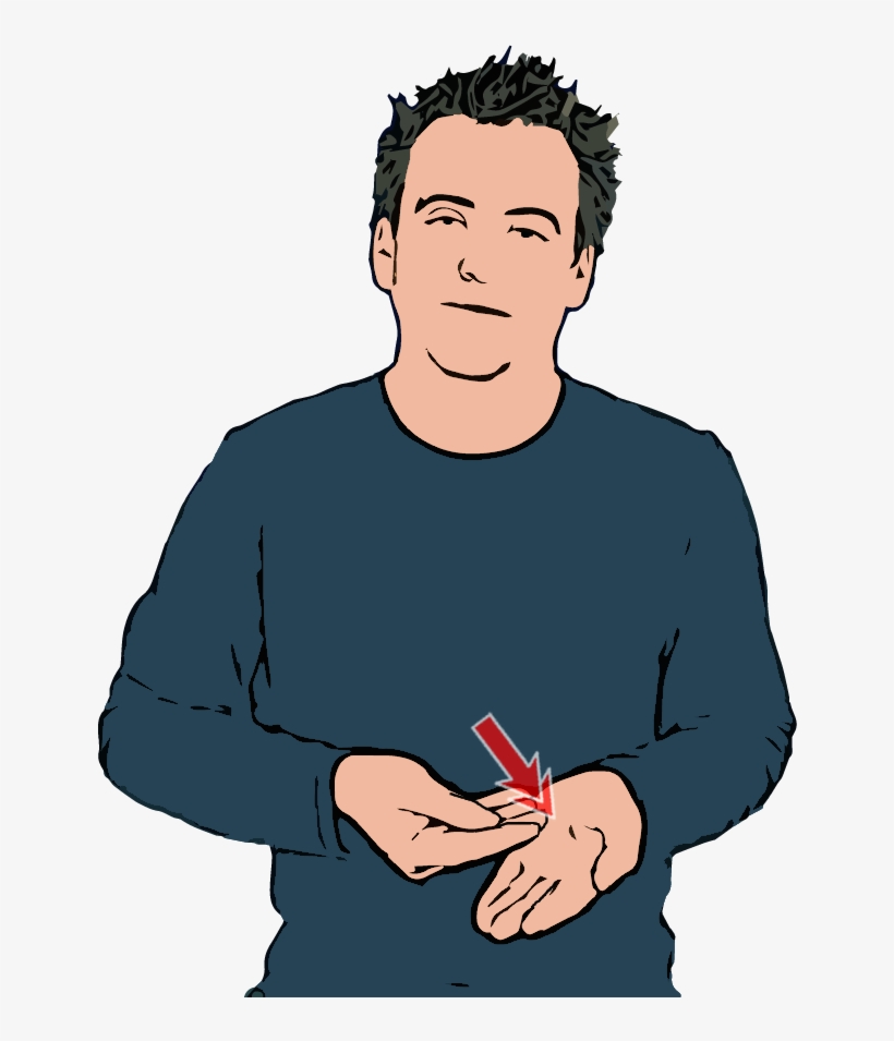 Primary Hand With Thumb Tip Held Against Fingers - Bsl Sign For Computer, transparent png #4047603