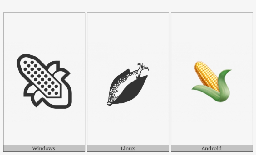Ear Of Maize On Various Operating Systems - Illustration, transparent png #4047889