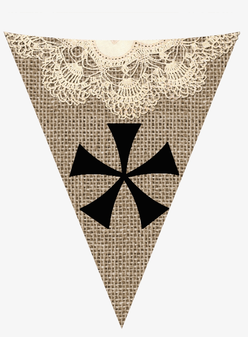 Burlap Wedding Coffee & Beverage Banners Example Image - Triangle, transparent png #4048109