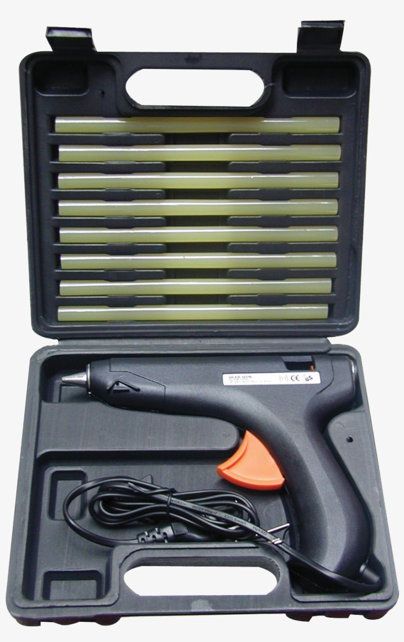 Professional Hot Glue Gun In A Case - Hot-melt Adhesive, transparent png #4048292