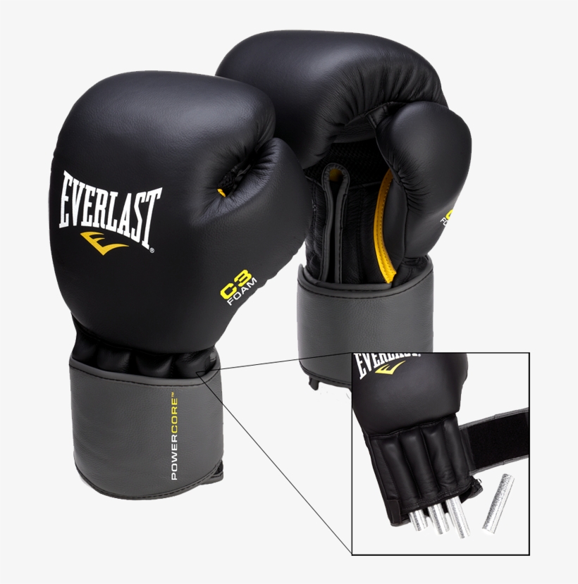 Everlast C3 Pro Weighted Heavy Bag Boxing Gloves, transparent png #4048448