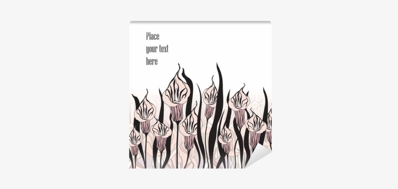 Chinese Floral Border Wall Mural • Pixers® • We Live - Vector Graphics, transparent png #4048691