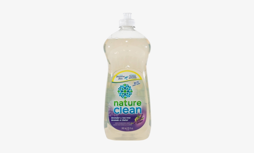 Lavender And Tea Tree - Nature Clean Dishwashing Soap, transparent png #4048889