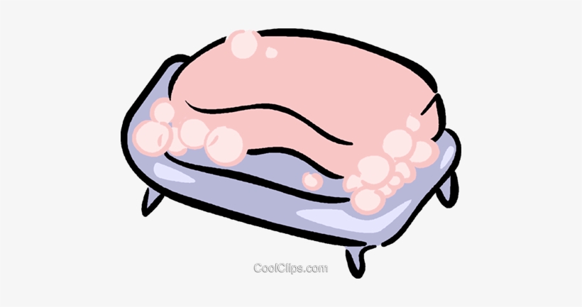 Soap Dish And Soap Royalty Free Vector Clip Art Illustration - Soap Clipart Transparent Background, transparent png #4048969