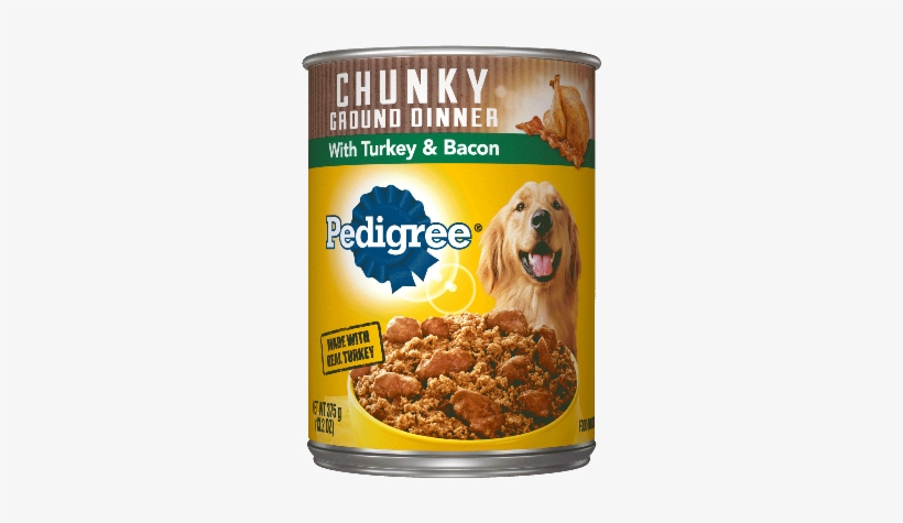 Pedigree® Wet Dog Food Chunky Ground Dinner With Turkey - Pedigree Chopped Ground Dinner, transparent png #4049037