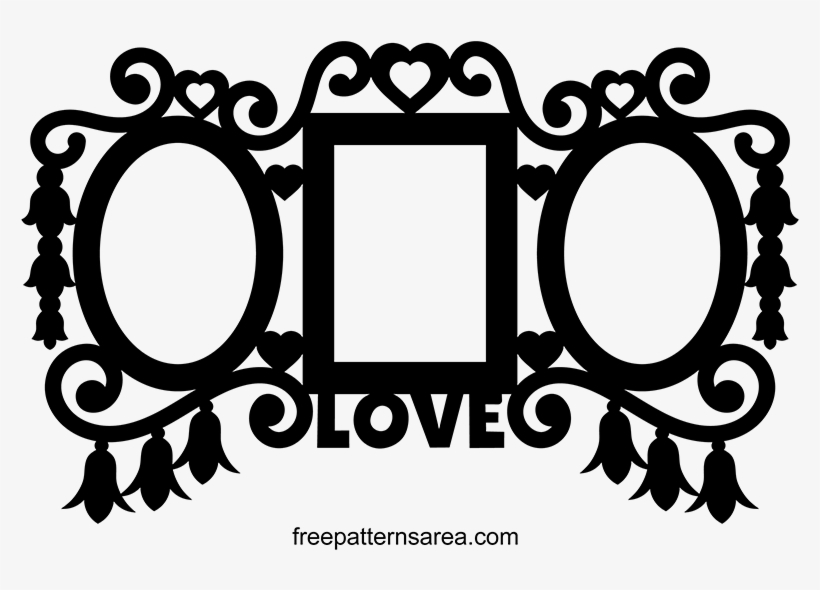 Triple Wall Picture Frame Clipart Vector - Collage Frames, transparent png #4049745