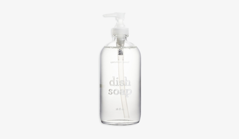 Eco Friendly Dish Soap By Common Good, Glass Bottle-0 - Liquid Hand Soap: Pure Luxury! An Eco-friendly Hand, transparent png #4049909