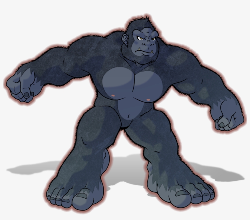 Big Gorilla By Catchshiro-d8c9rln - Anime Gorilla, transparent png #4049968