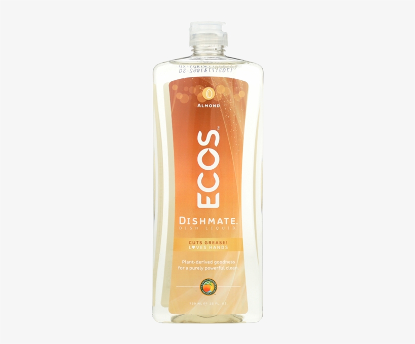Ecos Dishmate Ecos Dish Soap Almond Bottle-25 Oz - Earth Friendly - Ecos Dishmate Dish Liquid Almond -, transparent png #4049970