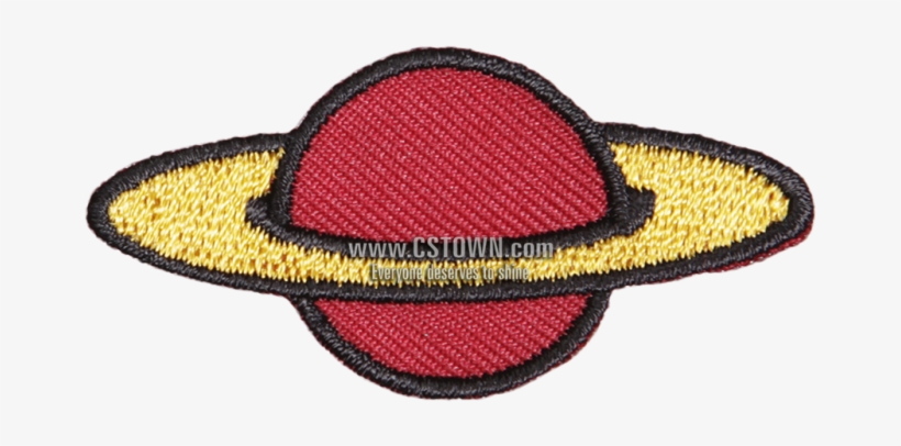 Stock Little Red Cartoon Planet Embroidered Patch - Emblem, transparent png #4050237