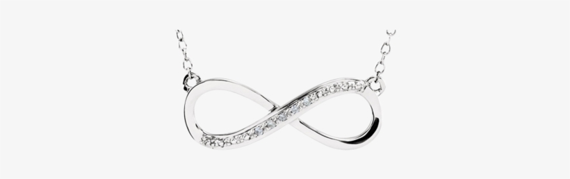 Simple Diamond Infinity Necklace - Diamond Infinity 14k White Gold Pendant Necklace, (.06, transparent png #4050290