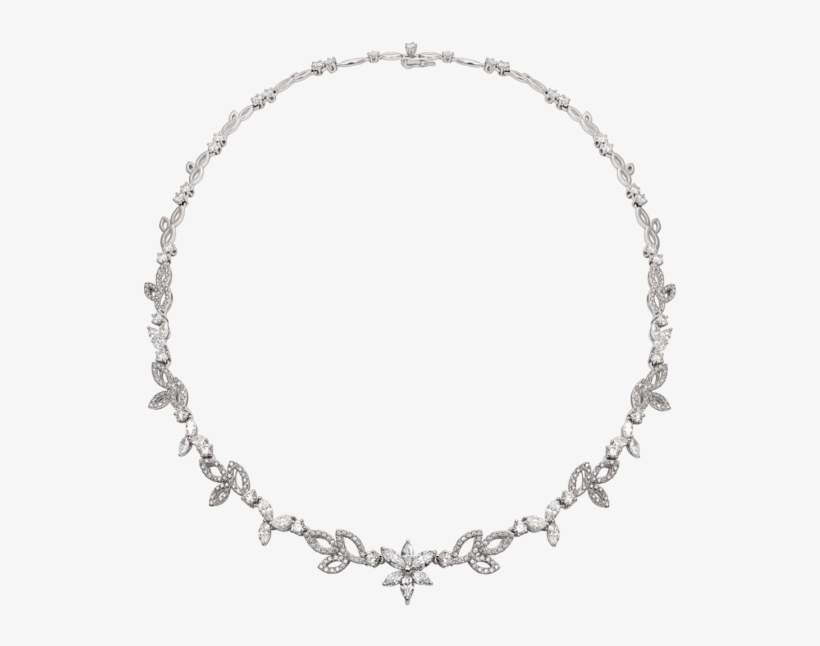 Marquise Shaped Diamond Necklace - Necklace, transparent png #4050483