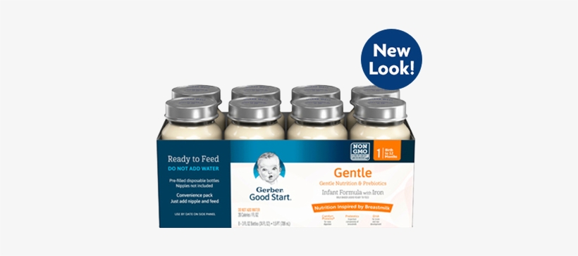 Gerber® Good Start® Gentle Ready To Feed Infant Formula - Gerber Soy Formula Ready To Feed, transparent png #4050488