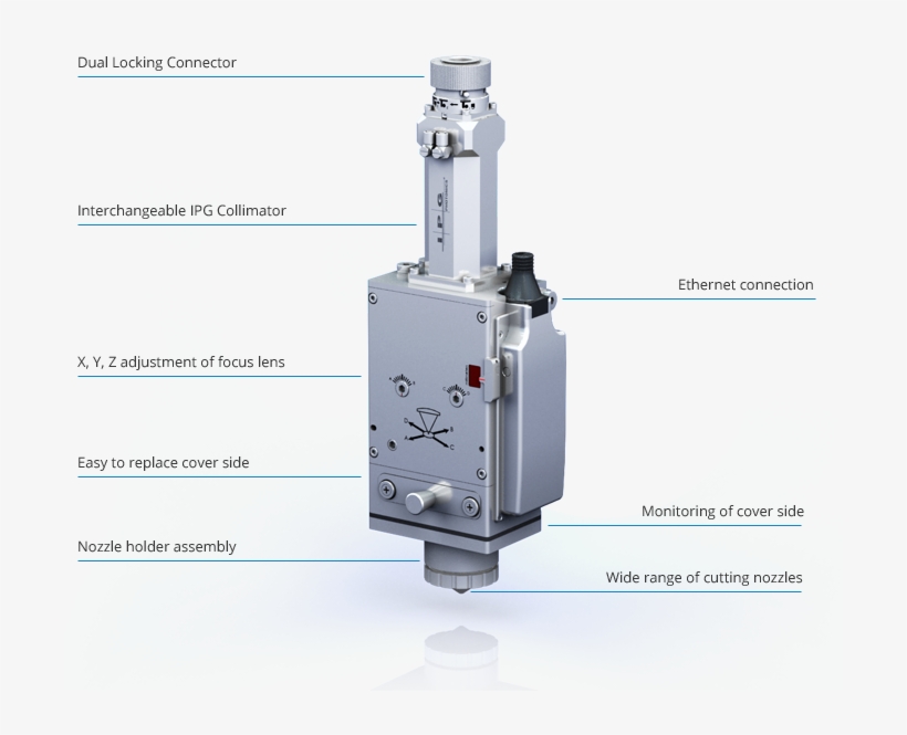 Ipg Fiber Laser Cutting Head - Laser Cutting Head, transparent png #4051286