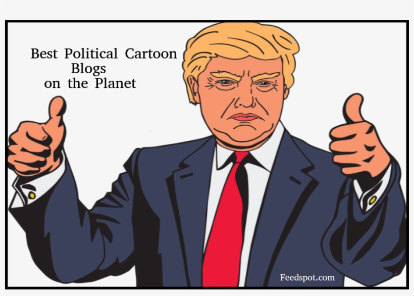 The Best Political Cartoon Blogs From Thousands Of - Trump Thumbs Up Cartoon, transparent png #4051760