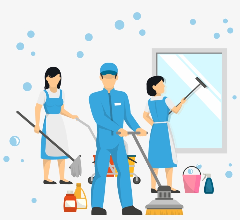 Need A Cleaning Service - Blue, transparent png #4052123