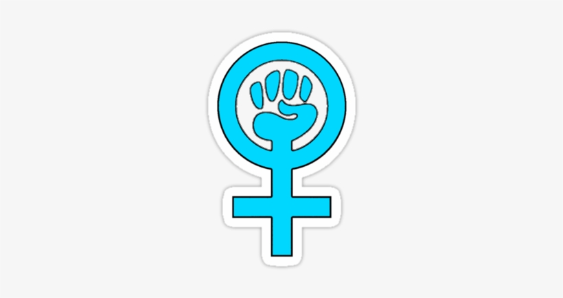 Feminismo Feminista Feminist Feminism Simbolo Symbol - Blue Feminist Symbol, transparent png #4052152