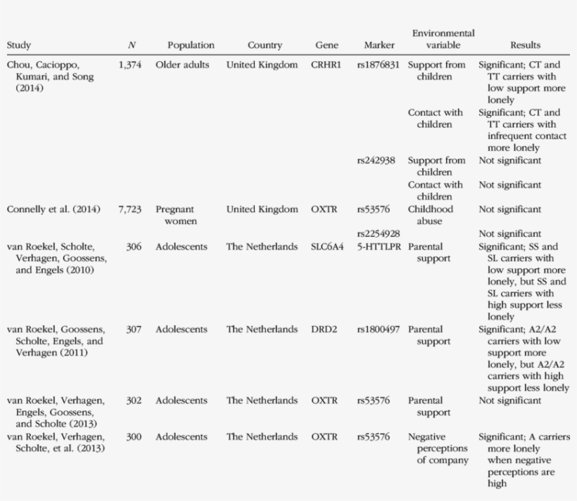 Gene × Environment Interactions For Loneliness - Gene–environment Interaction, transparent png #4052202