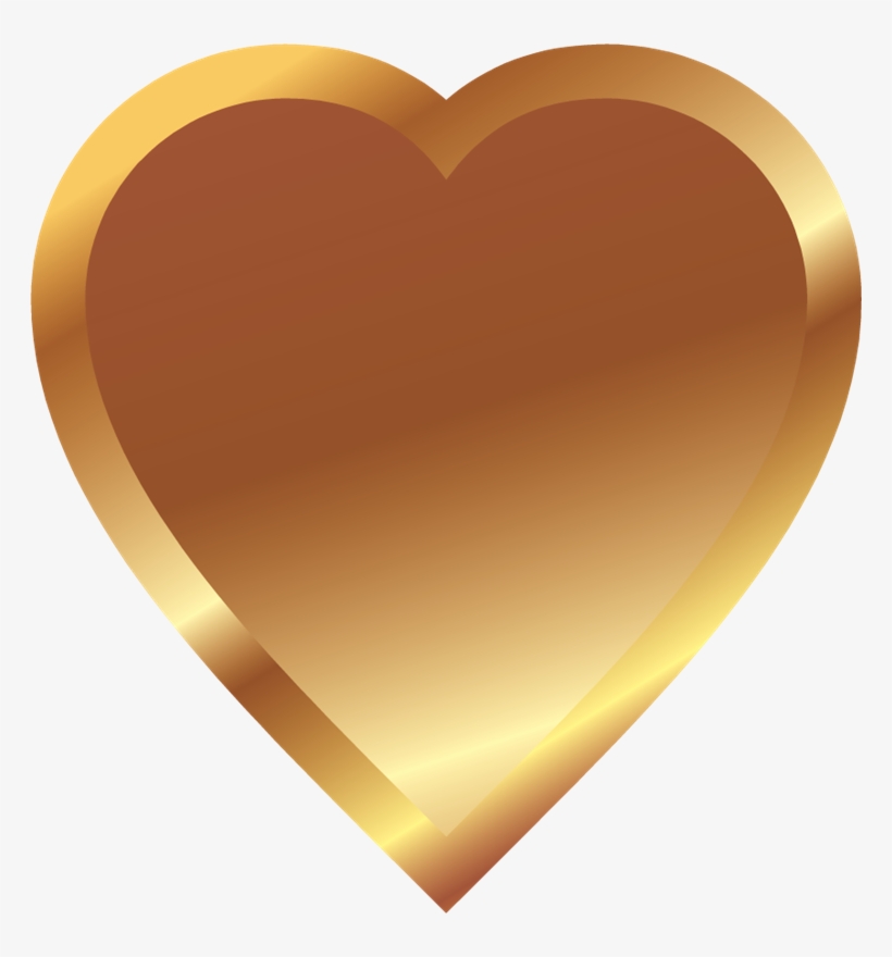 Alfabeto Dorado Con Corazones Png - Corazones Dorados Hd, transparent png #4052255