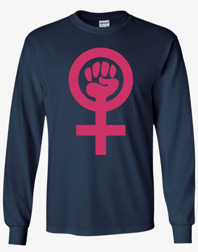Feminist Symbol Shirt, Hoodie, Tank - Woman Power, transparent png #4052256