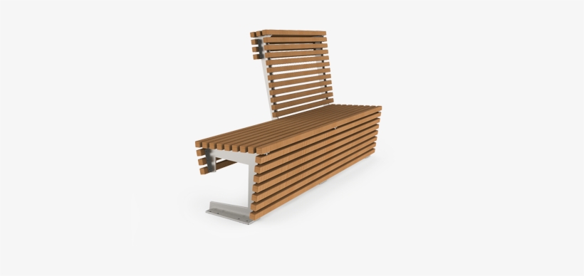 Modern Places Flash Is A Modular Long Wooden Bench - Wooden Seating Png, transparent png #4052285