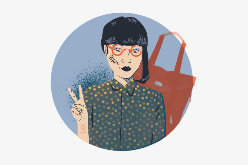 Hipster Girl-01 - Girl, transparent png #4052489