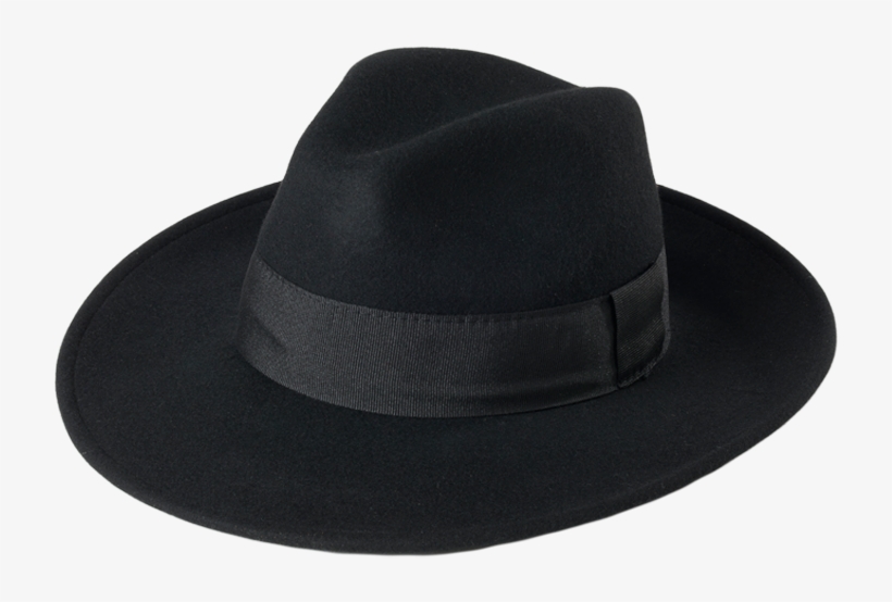 Black Hipster Hat - Fedora Hat, transparent png #4052509