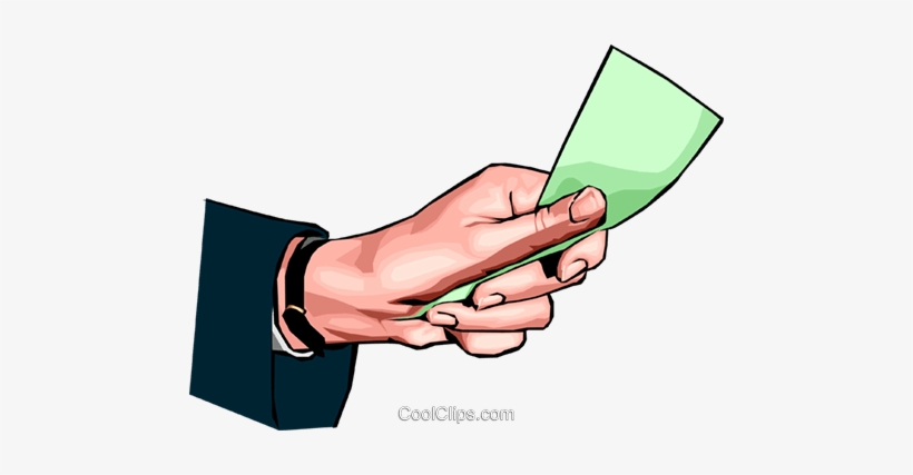 Hand Holding Money Royalty Free Vector Clip Art Illustration - Mao Segurando Dinheiro Png, transparent png #4052661