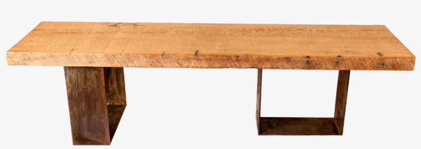 Modern Rustic Wood Bench - Bench, transparent png #4052851