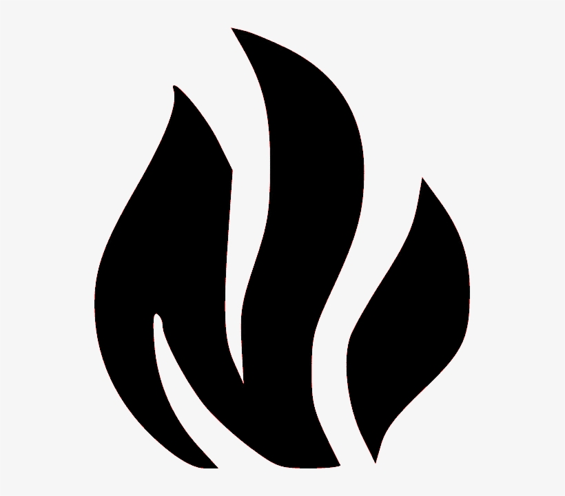 Fire Clipart Png Black, transparent png #4052982