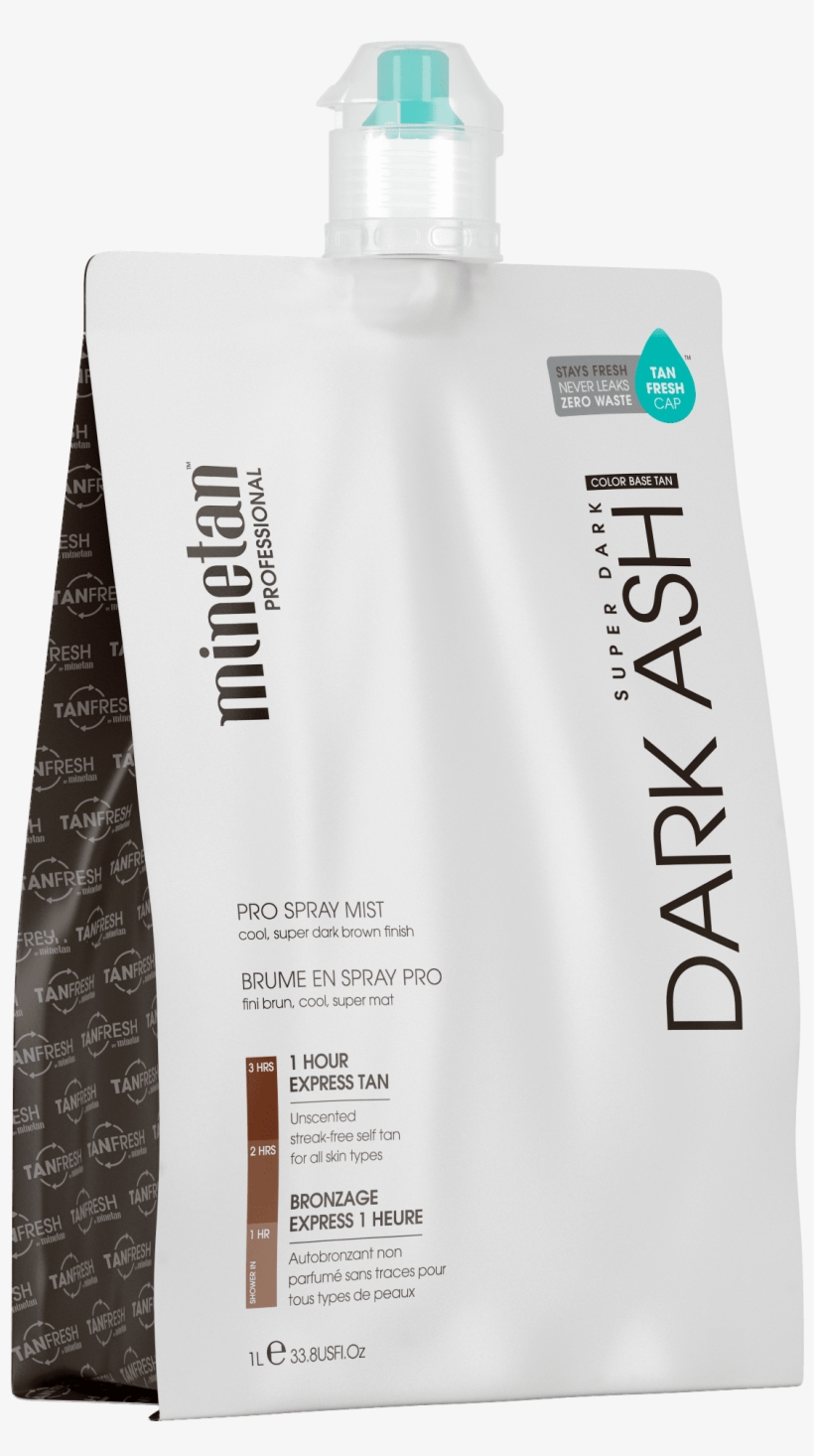 Minetan Dark Ash Pro Mist 1l - Mine Tan Dark Ash Onyx 1 Litre 1 Hour, transparent png #4053364