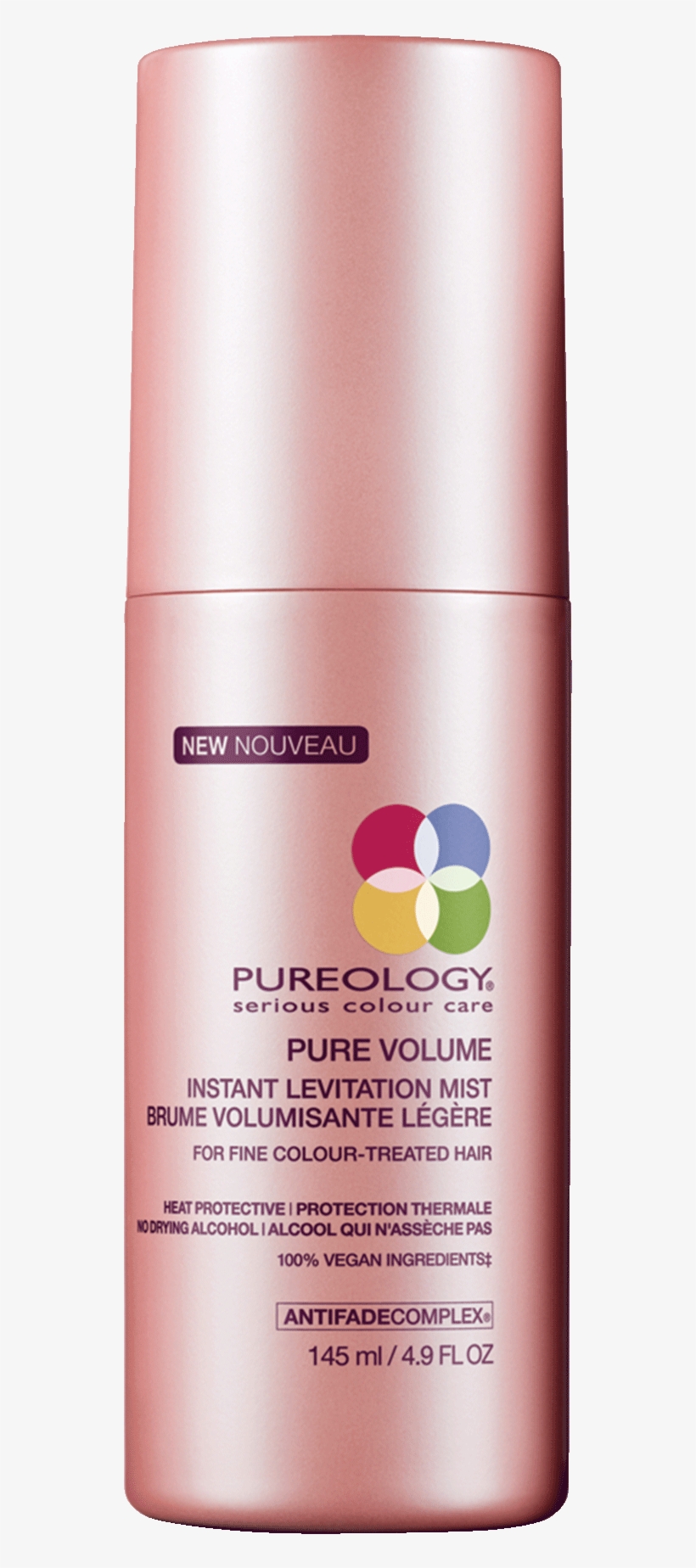 Pure Volume Instant Levitation Hair Mist - Pureology Colour Care Pure Volume Instant Levitation, transparent png #4053390