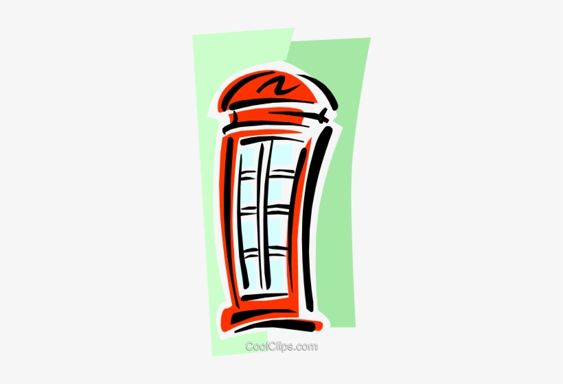 Old-fashioned Phone Booth Royalty Free Vector Clip - Clip Art, transparent png #4053722