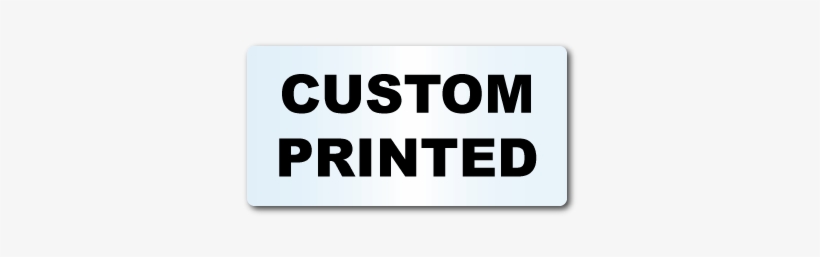 5" X 2" Round Corners Rectangle Clear Custom Printed - Danger Restricted Area Sign, transparent png #4053984