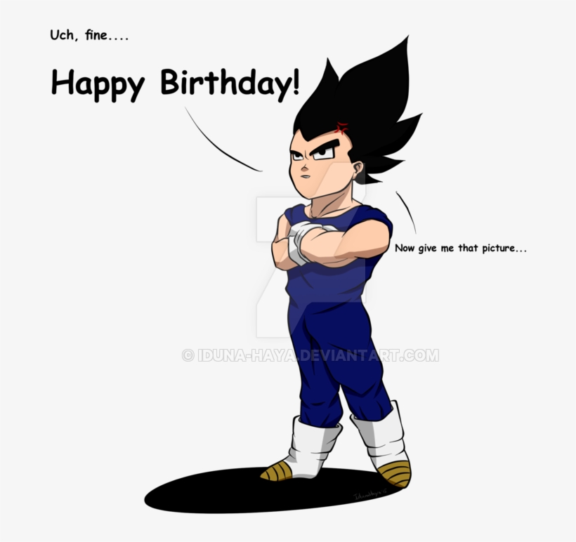 Dragon Ball Z Happy Birthday - Vegeta Dragon Ball Z Birthday, transparent png #4054294
