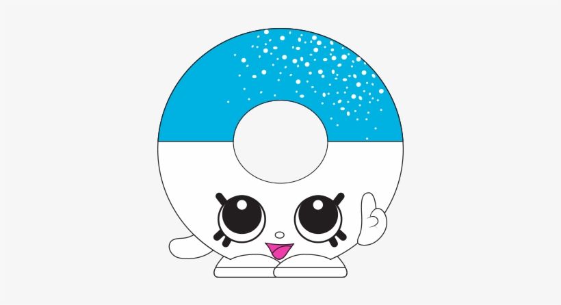 Yummy Gummi Ring Ct Art - Blue And White Shopkin, transparent png #4055021