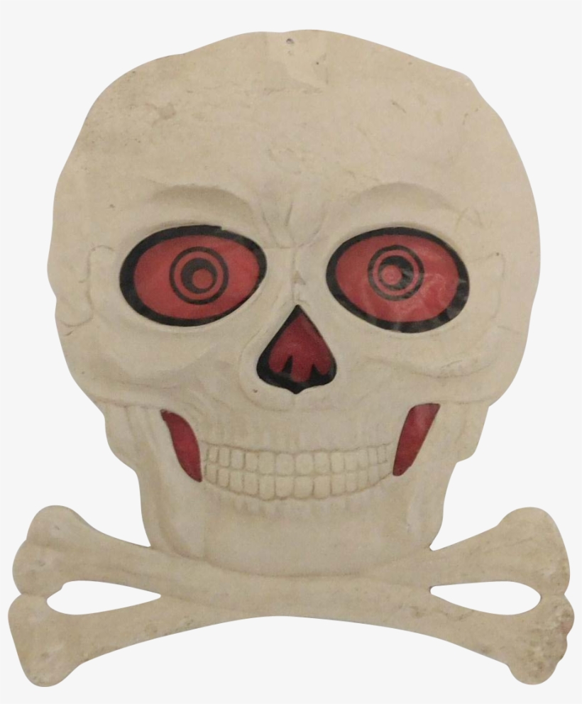 Skull & Crossbones Halloween Decoration Germany 1930's - Skull And Crossbones, transparent png #4055399